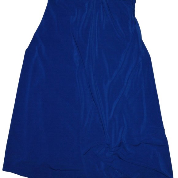 LAUNDRY DESIGN NEW $185 NWT SZ 8 M MEDIUM COBALT BLUE STRETCHY HALTER MINI DRESS - Picture 6 of 6